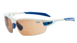 BZ Optics PHO Bifocal HD Photochromic Glasses White/Blue