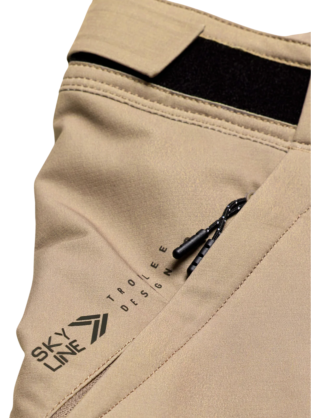 Troy Lee Designs SKYLINE SHORT W/LINER MONO TIMBER SIDE DETAILS