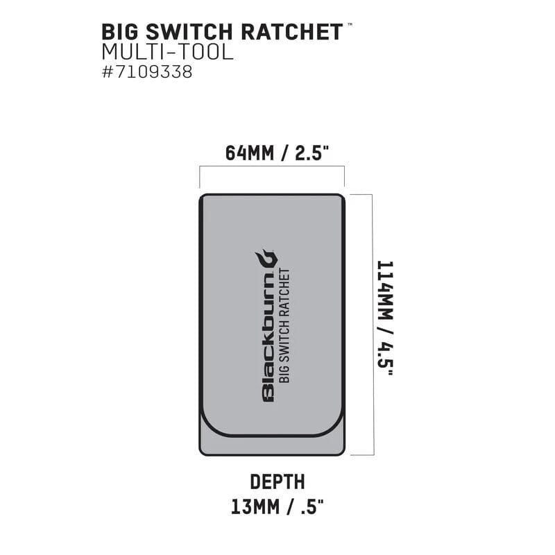 Blackburn Big Switch Ratchet Multi-Tool Kit Black/Silver