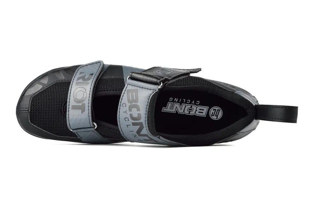 Bont Riot TR+ Carbon Triathlon Shoe Black/Charcoal