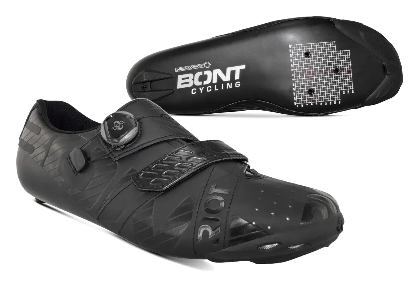 BONT プロスター　ナイロンプレート　初心者　Black Suede Bont Riot+ Carbon Road Shoe Black/Gloss Black – Crooze