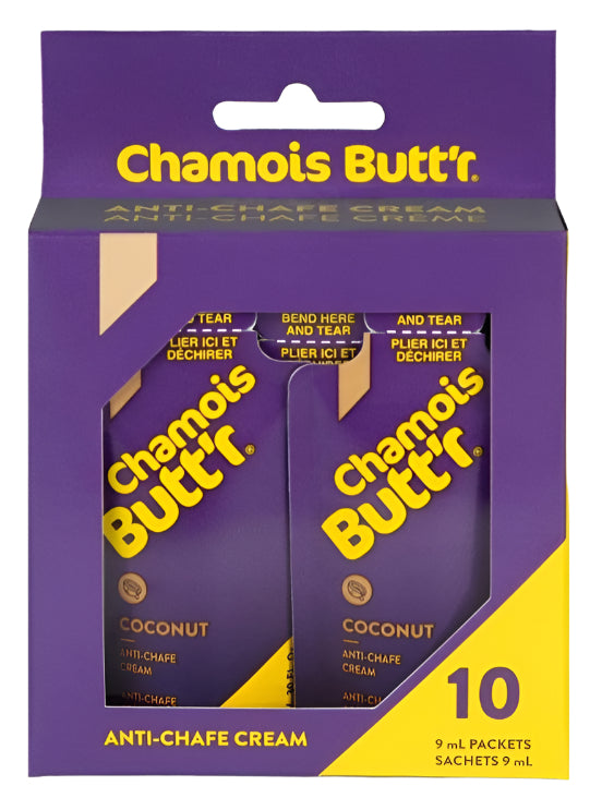Chamois Butt'r Coconut Anti-Chafe 9ml - 10 Pack
