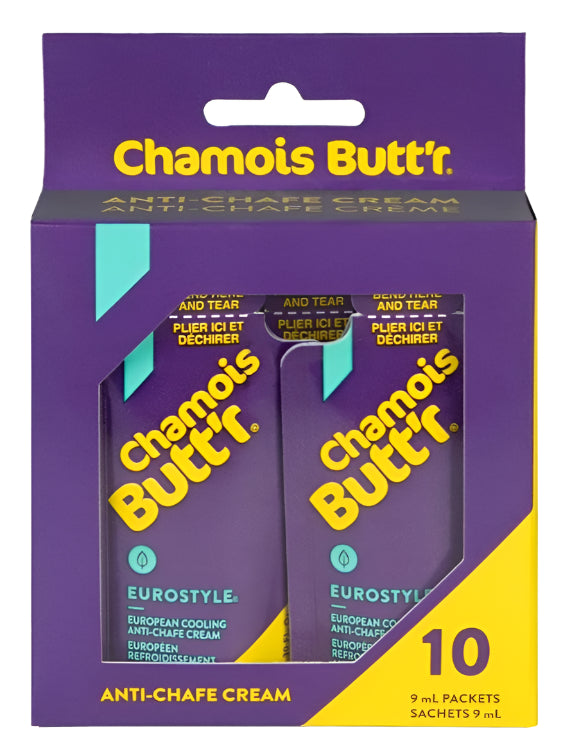 Chamois Butt'r Eurostyle Anti-Chafe 9ml Cream - 10 Pack
