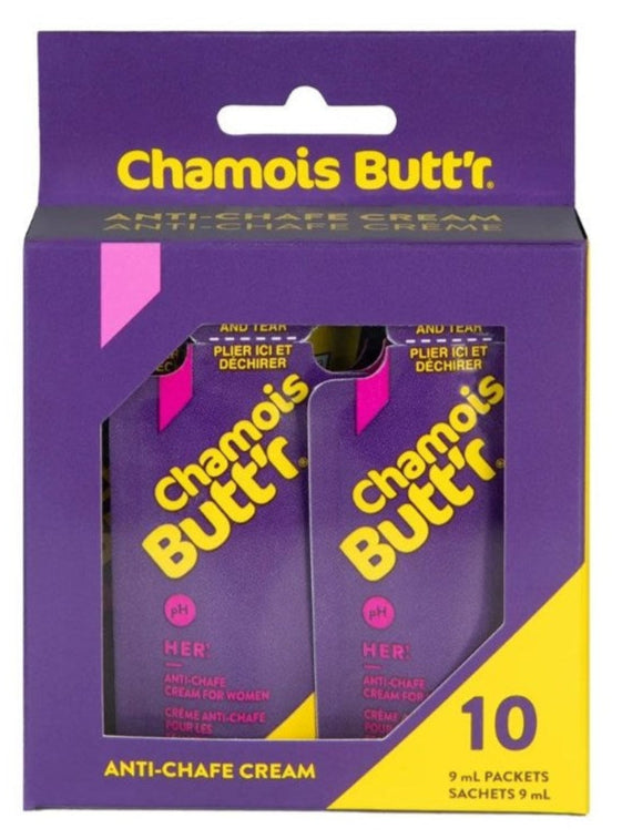 Chamois Butt'r Her Anti-Chafe 9ml - 10 Pack