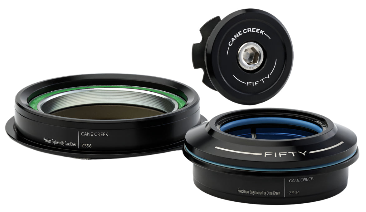 Jeu De Direction Cane Creek Viscoset Conique 1 1/8-1.5" - ZS44/28.6 | ZS56/40, Noir