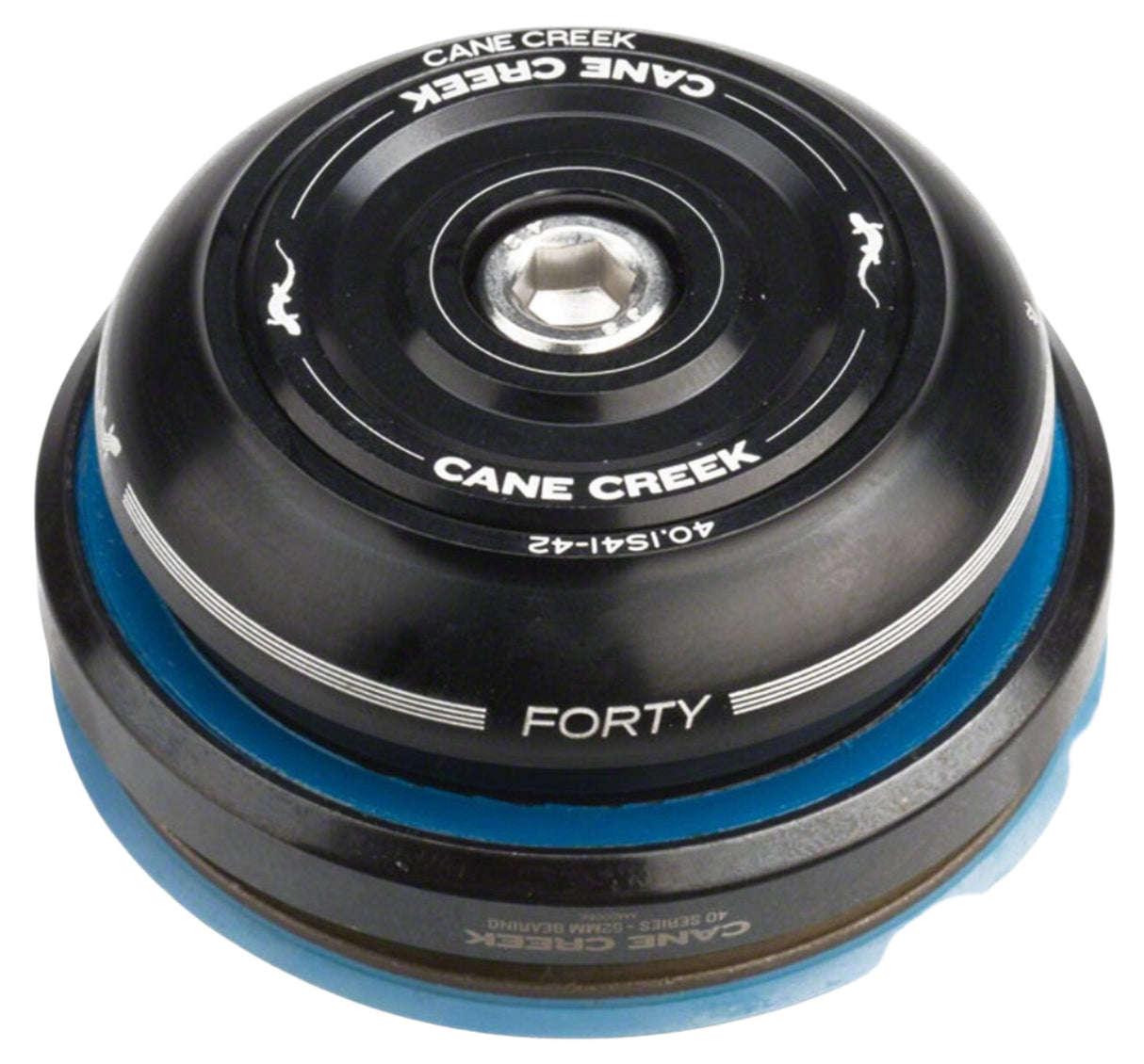 Cane Creek 40 Series IS41/28.6 IS52/40 Tapered Headset Assembly Black (BAA0741K)