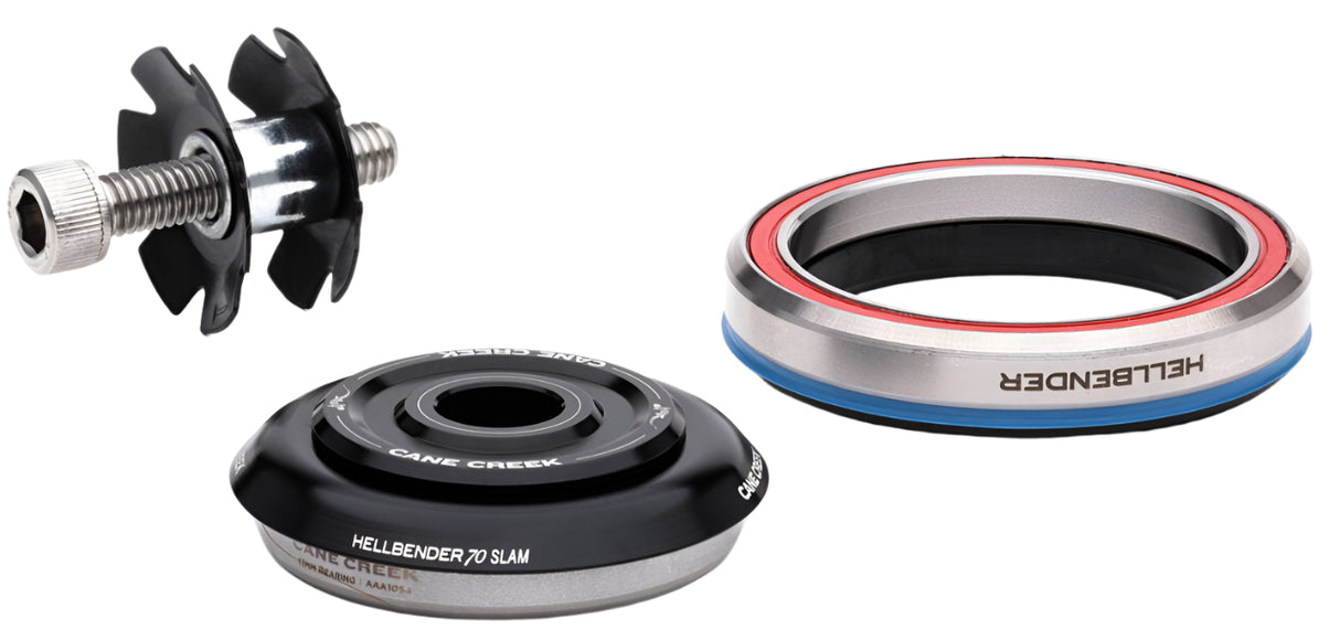 Cane Creek Hellbender 70 Slam IS42/28.6 IS52/40 Headset Assembly Black (BAA2162K)