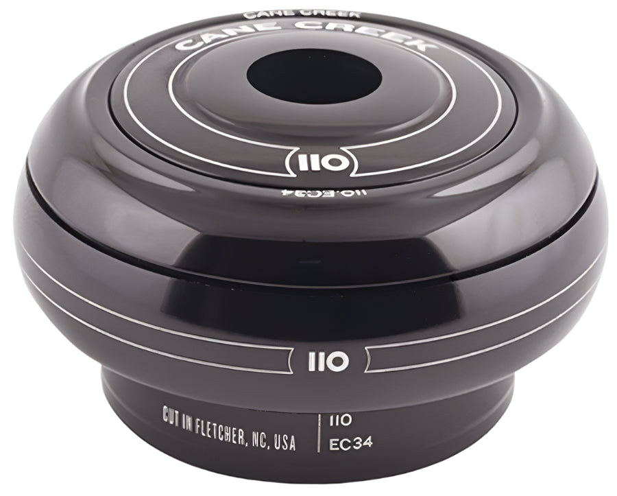 Cane Creek 110-Series EC34/28.6 34mm 1-1/8in External Cup Top Assembly Black (BAA0165K)