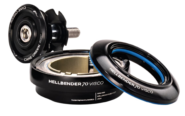 Cane Creek Hellbender 70 ViscoSet ZS44/28.6 44mm 1-1/8in Short Top Black (BAA2187K)