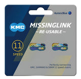KMC CONNECTING LINK 11 SPEED 2pcs per card Aurora
