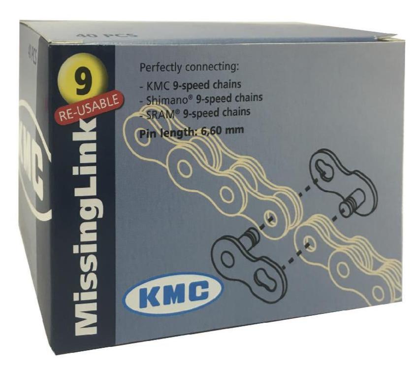 KMC CONNECTING LINK 9 SPEED WORK SHOP 40 PIECES