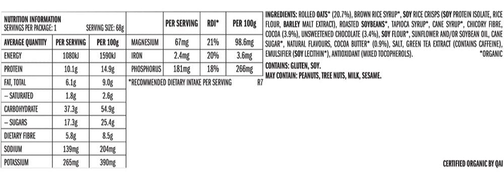 CLIF Energy Bar - Cool Mint Choc 49mg Caffeine