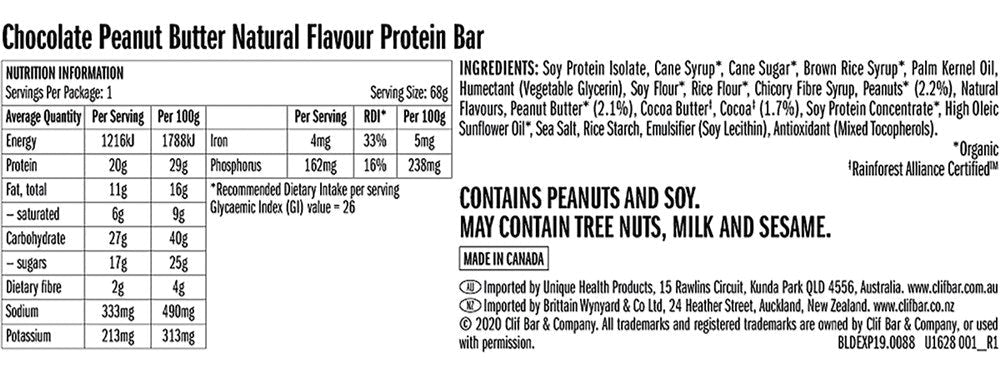 CLIF Builders Bar Chocolate Peanut Butter