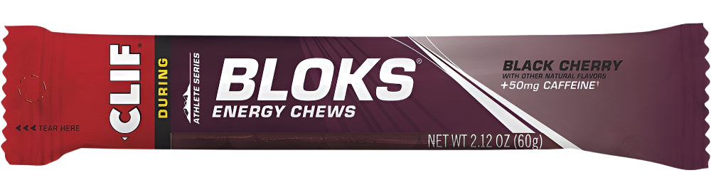 CLIF Bloks Energy Chews Black Cherry 50mg Caffeine