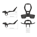 Controltech Sirocco Mini TT Carbon Clip-on Aero Bar Stem Mounted Matte Black