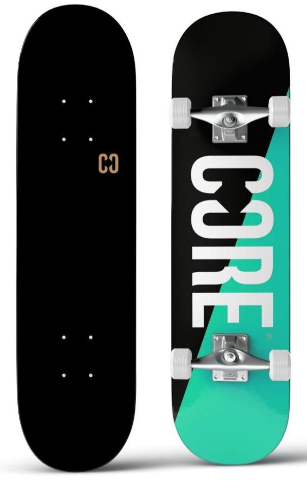CORE Complete Skateboard C2 Split - Teal/Black