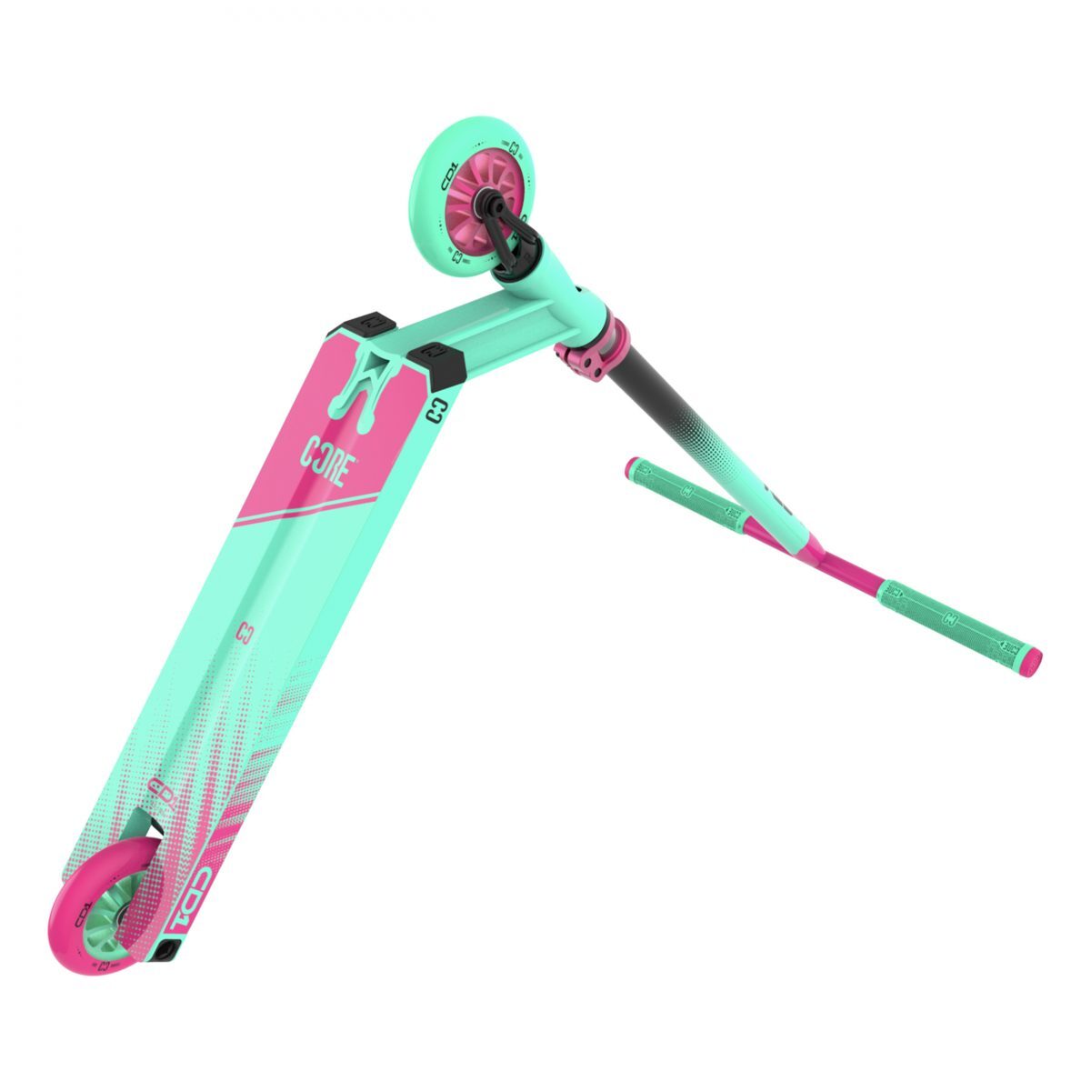 CORE CD1 Park Stunt Scooter Teal/Pink