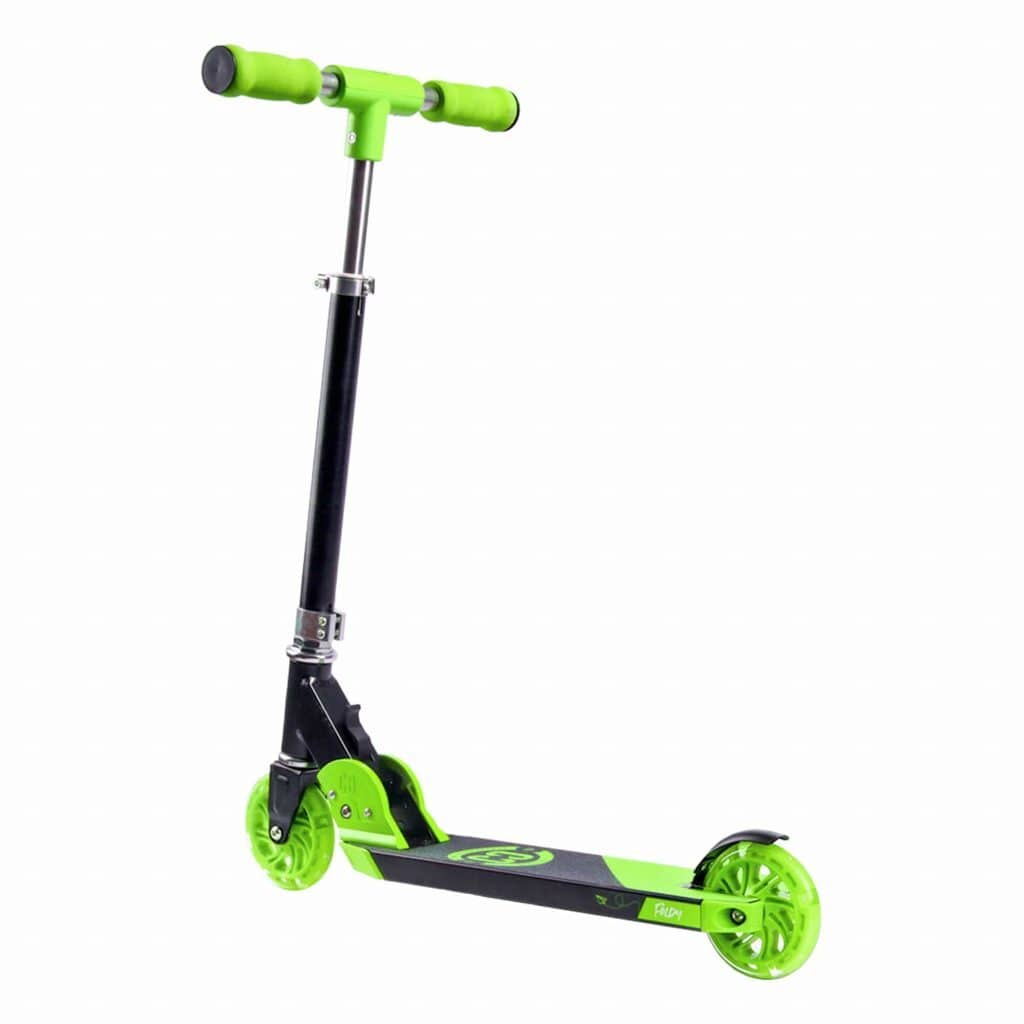 CORE Kids Foldy Scooter Green with LED Wheels