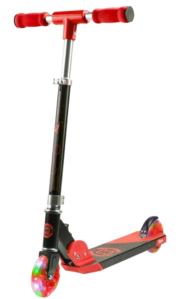 CORE Kids Foldy Scooter Red LED Wheels