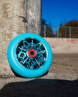 Core Hex Hollow 110mm Stunt Scooter Wheel - Mint/Blue (Single)