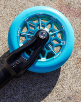 Core Hex Hollow 110mm Stunt Scooter Wheel - Mint/Blue (Single)