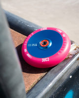 Core Hollow V2 110mm Stunt Wheel - Pink/Blue (Single)