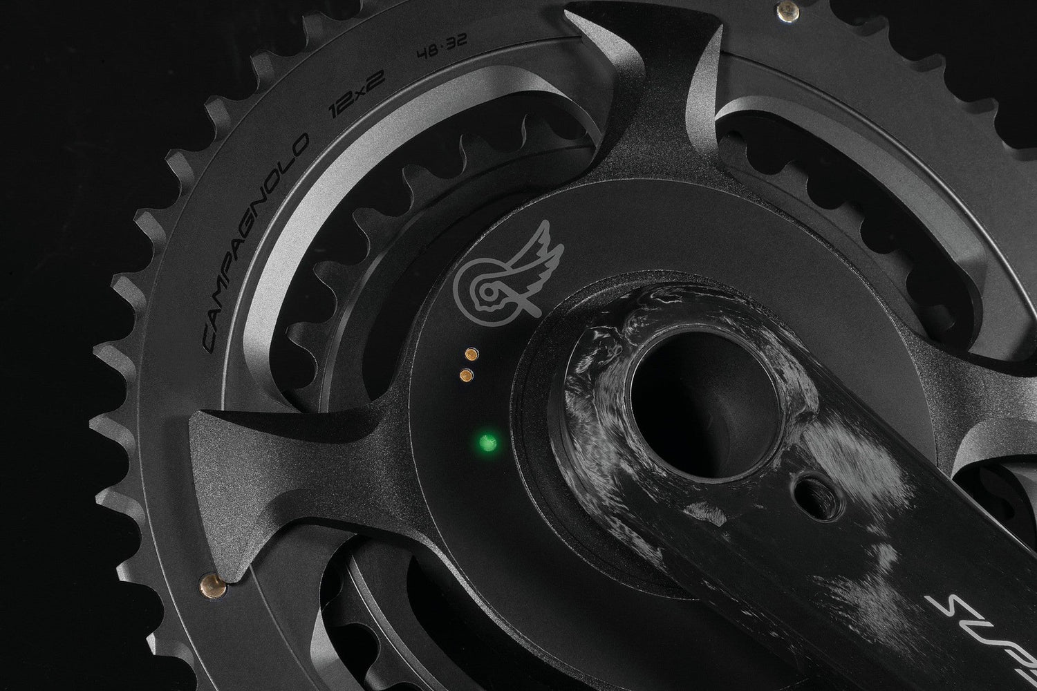 Campagnolo Super Record HPPM Carbon 32-48T Crankset w/Power Meter