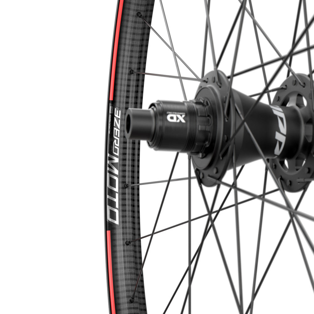 Zipp 3ZERO MOTO 29" Carbon Rear MTB Wheel Slate/Red Graphic (XD)