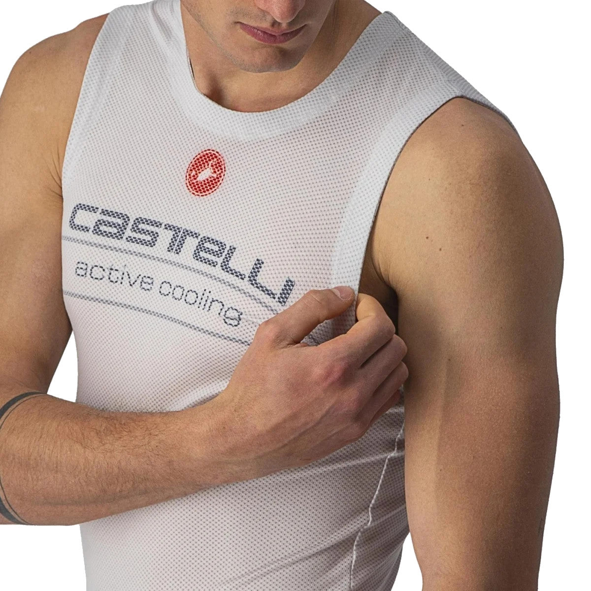 Castelli Active Cooling Sleeveless Base Layer Silver Grey