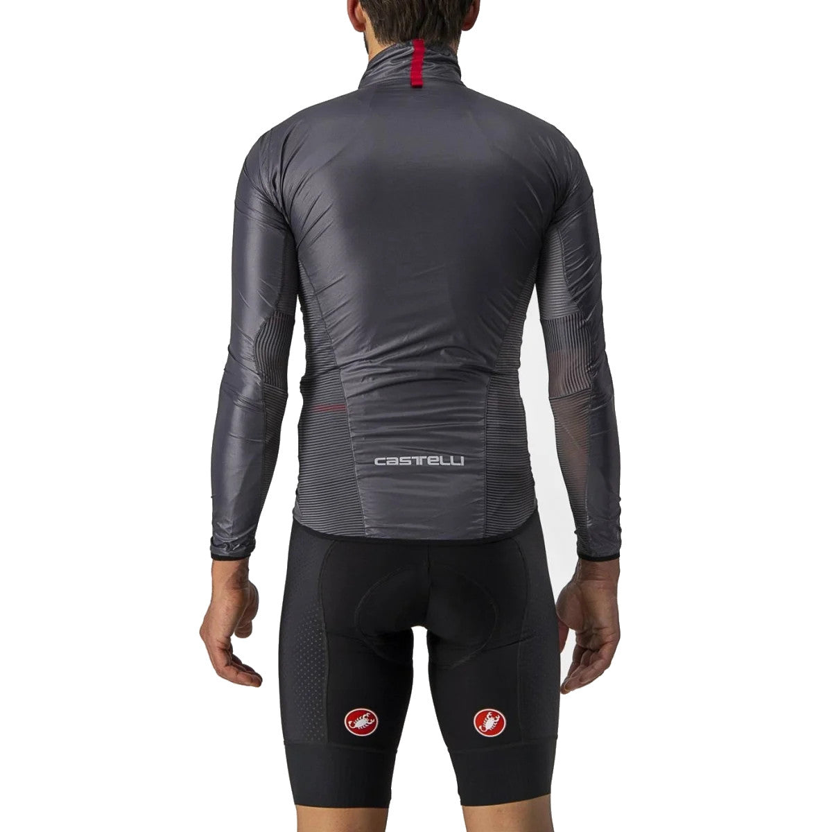 Castelli Aria Shell Windproof Jacket Dark Grey