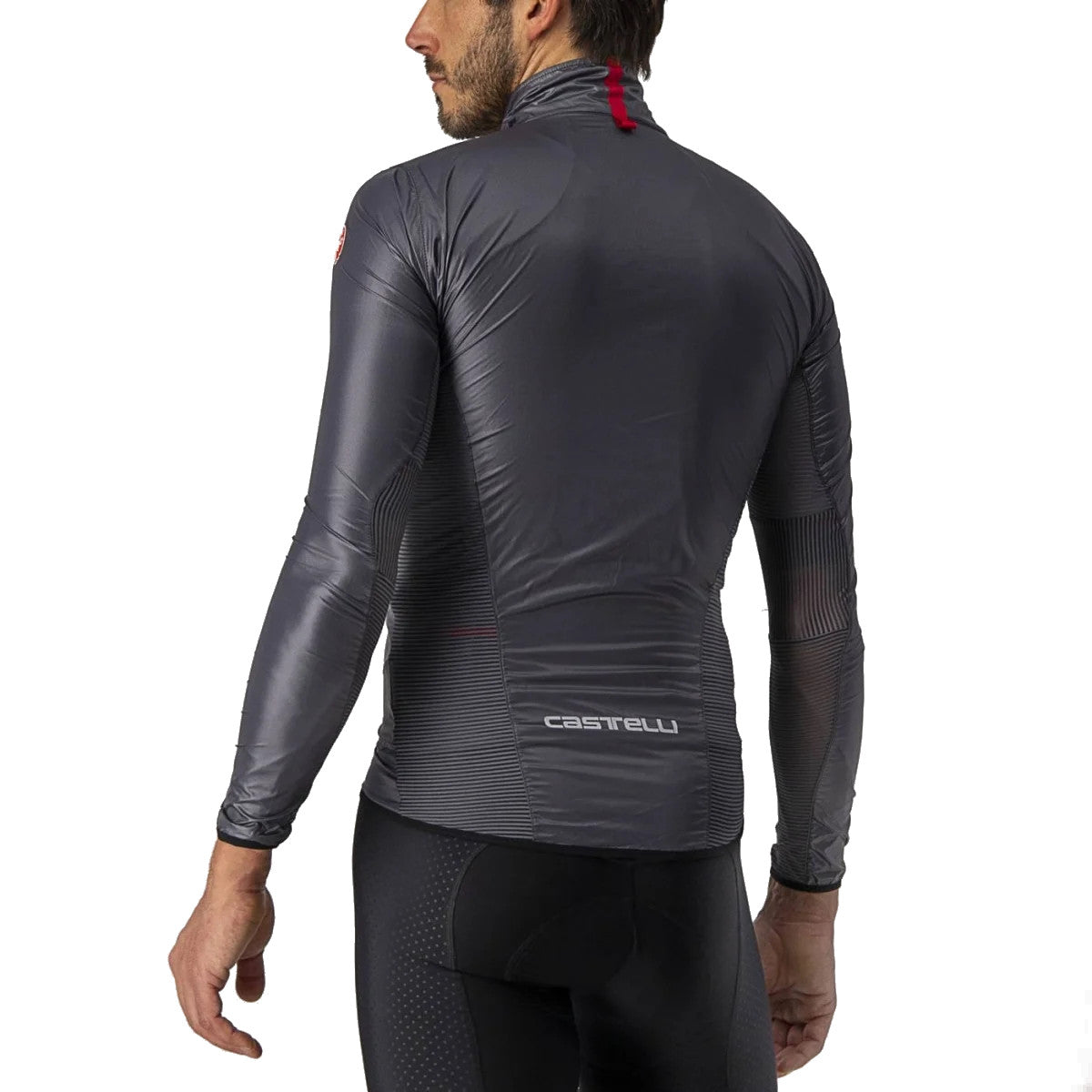 Castelli Aria Shell Windproof Jacket Dark Grey