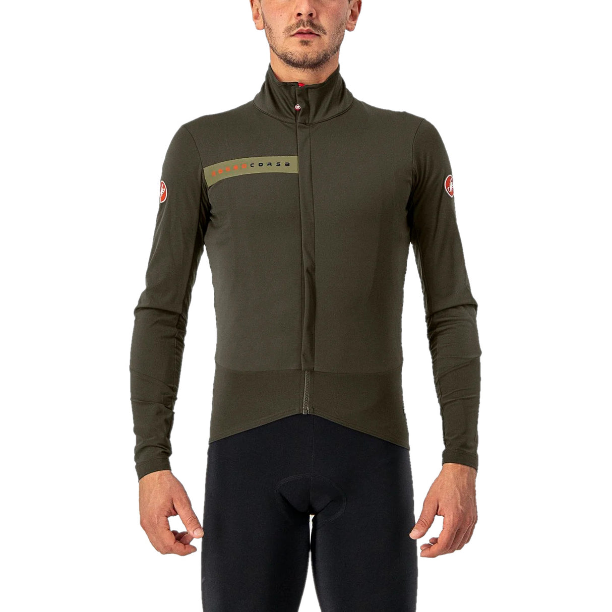 Castelli Beta Ros Jacket Military Green-Green Tea