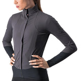 Castelli Beta Ros Womens Jacket Dark Grey-Black