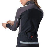 Castelli Beta Ros Womens Jacket Dark Grey-Black