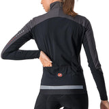 Castelli Beta Ros Womens Jacket Dark Grey-Black