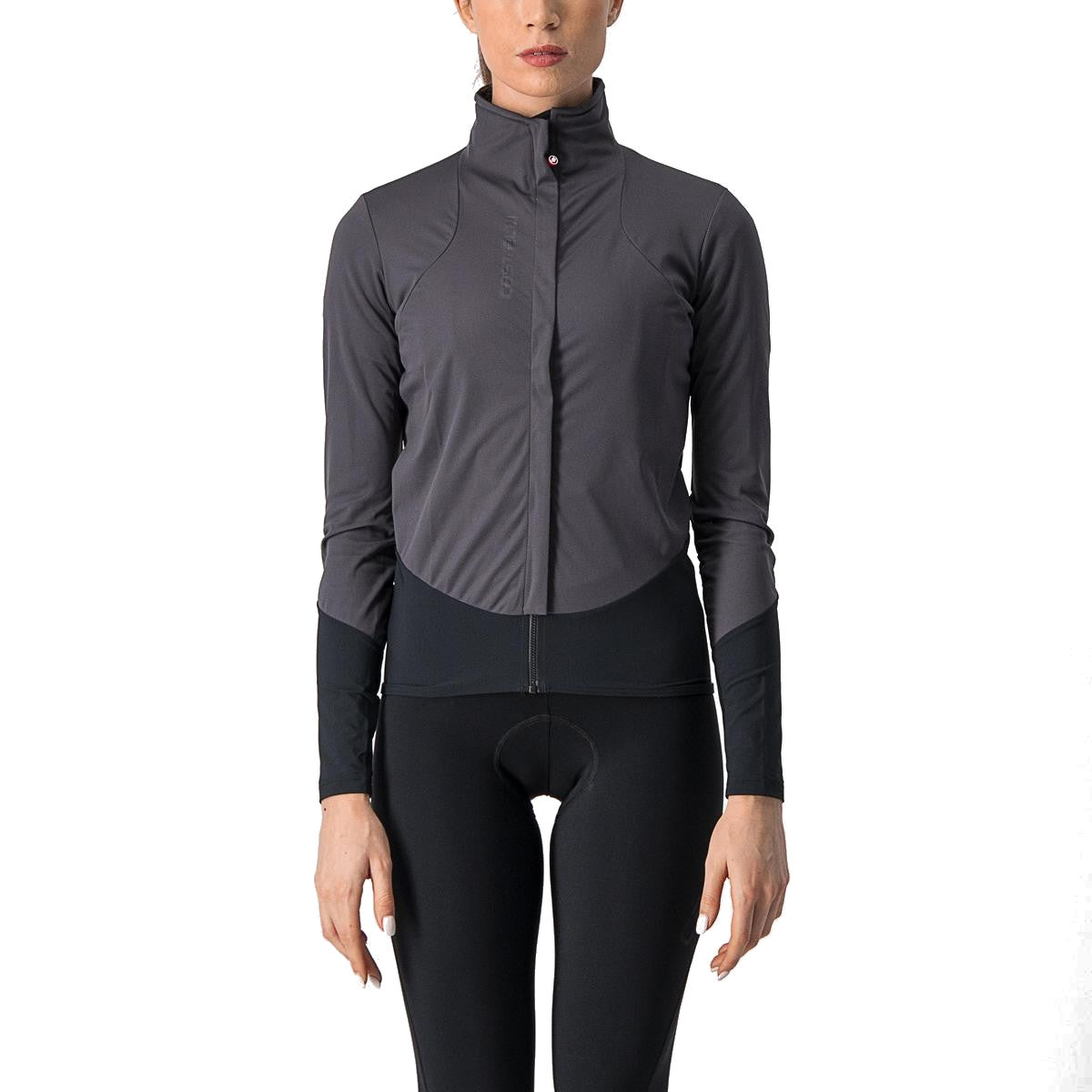 Castelli Beta Ros Womens Jacket Dark Grey-Black