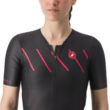 Castelli Free Sanremo 2 Womens Triathlon Suit Black-Hibiscus