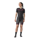 Castelli Free Sanremo 2 Womens Triathlon Suit Black-Hibiscus