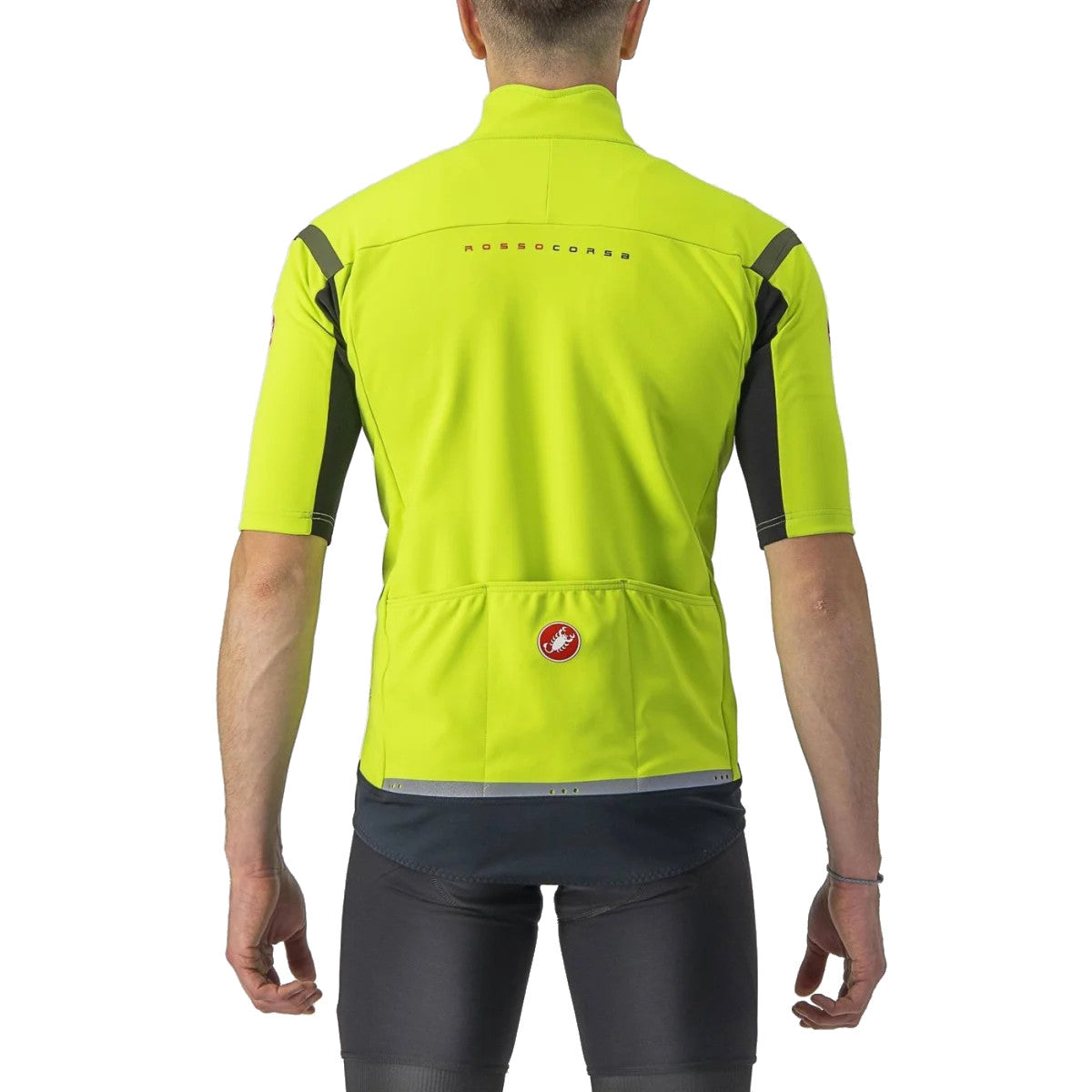 Castelli Gabba Ros 2 Jacket-Jersey Electric Lime-Dark Grey
