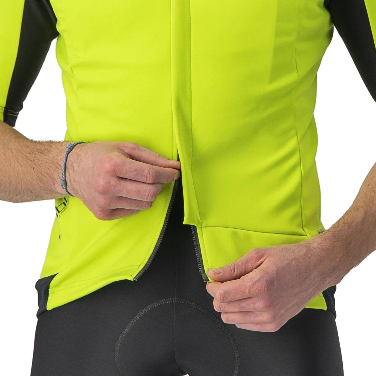 Castelli Gabba Ros 2 Jacket-Jersey Electric Lime-Dark Grey
