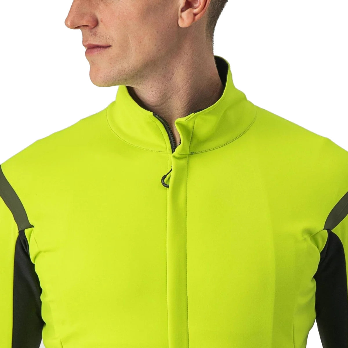 Castelli Gabba Ros 2 Jacket-Jersey Electric Lime-Dark Grey