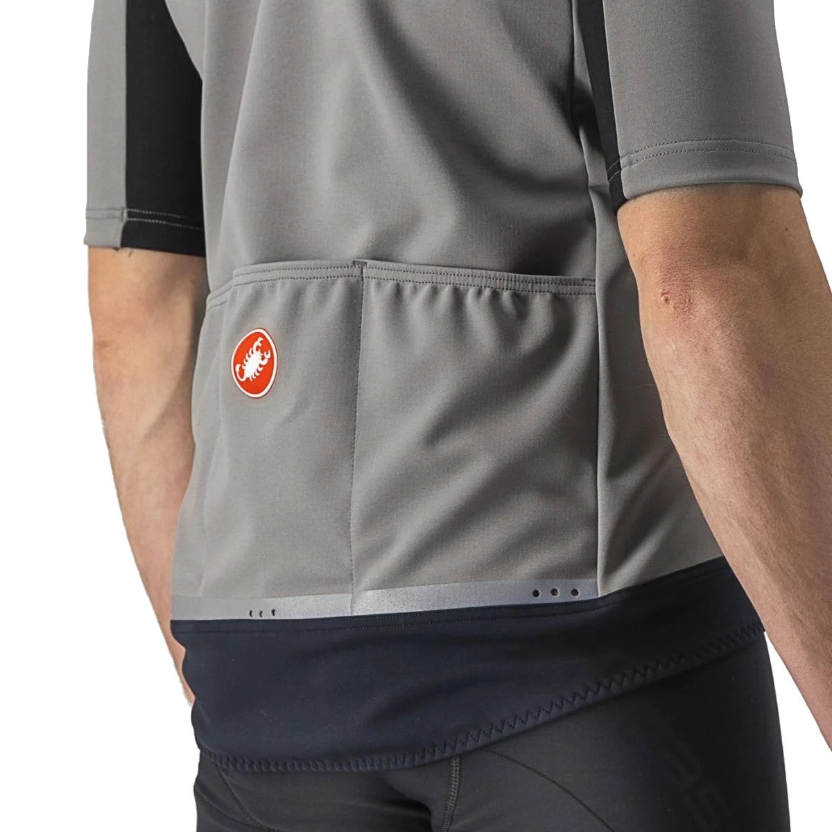 Castelli Gabba Ros 2 Jacket-Jersey Nickel-Travertine Grey