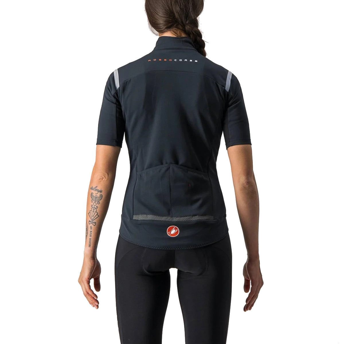 Castelli Gabba Ros Womens Jacket-Jersey Light Black-Silver