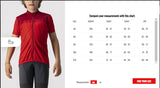 Castelli Neo Prologo Kids Jersey Ivory-Red (Size 12A)