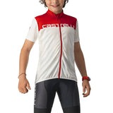 Castelli Neo Prologo Kids Jersey Ivory-Red (Size 12A)