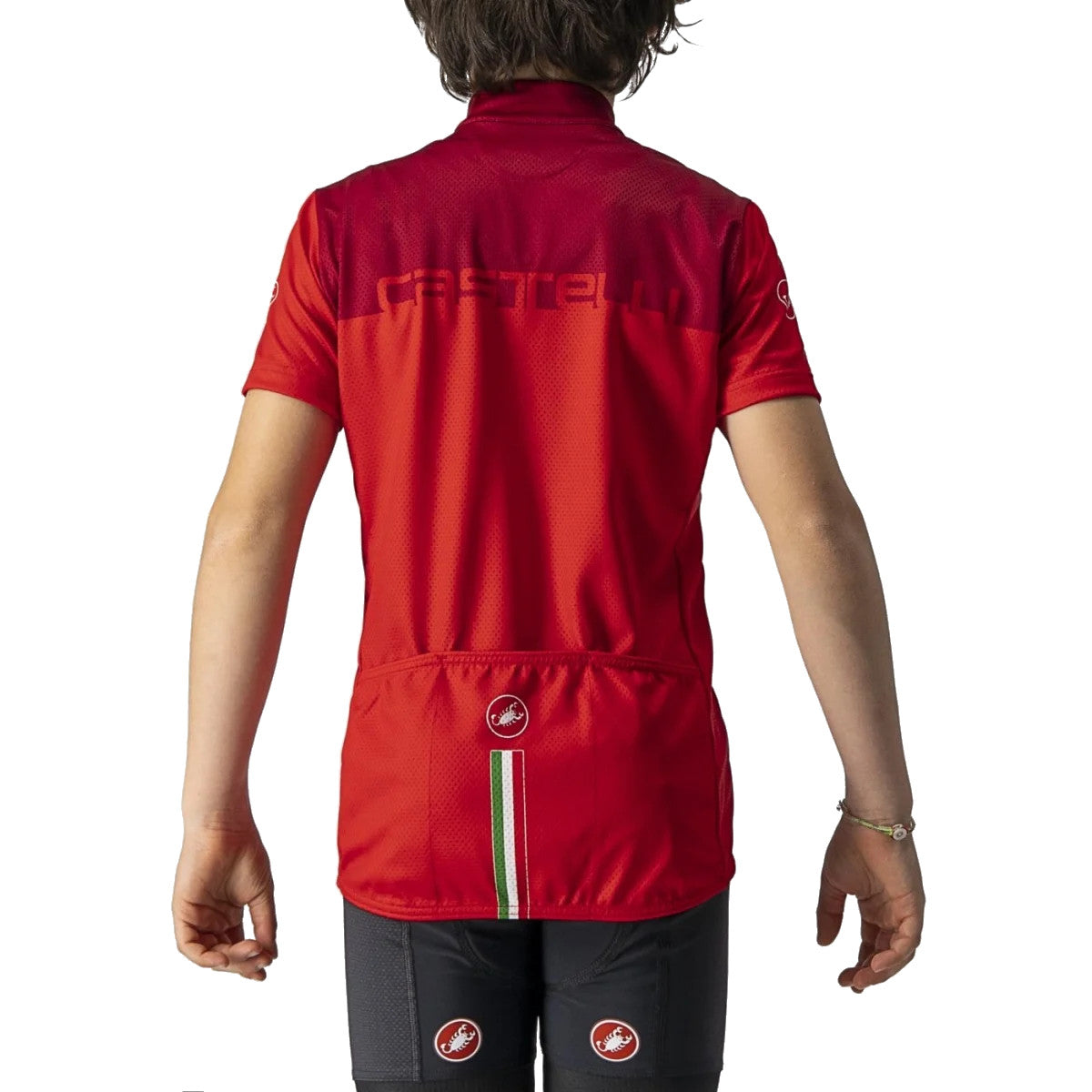 Castelli Neo Prologo Kids Jersey Red (Size 6A)