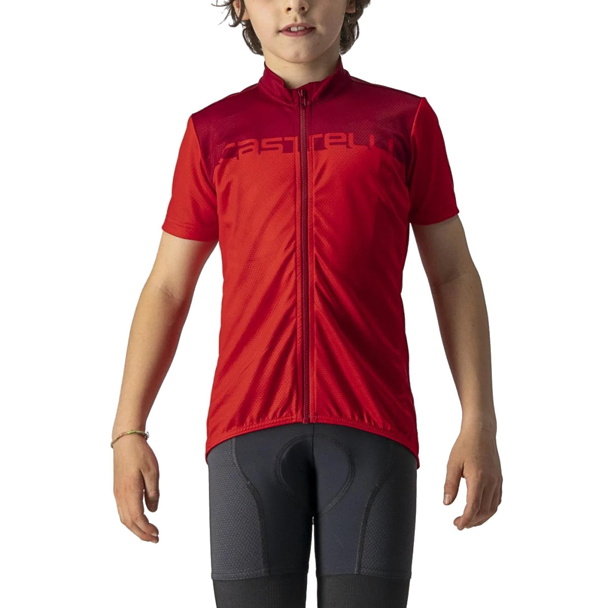 Castelli Neo Prologo Kids Jersey Red (Size 12A)