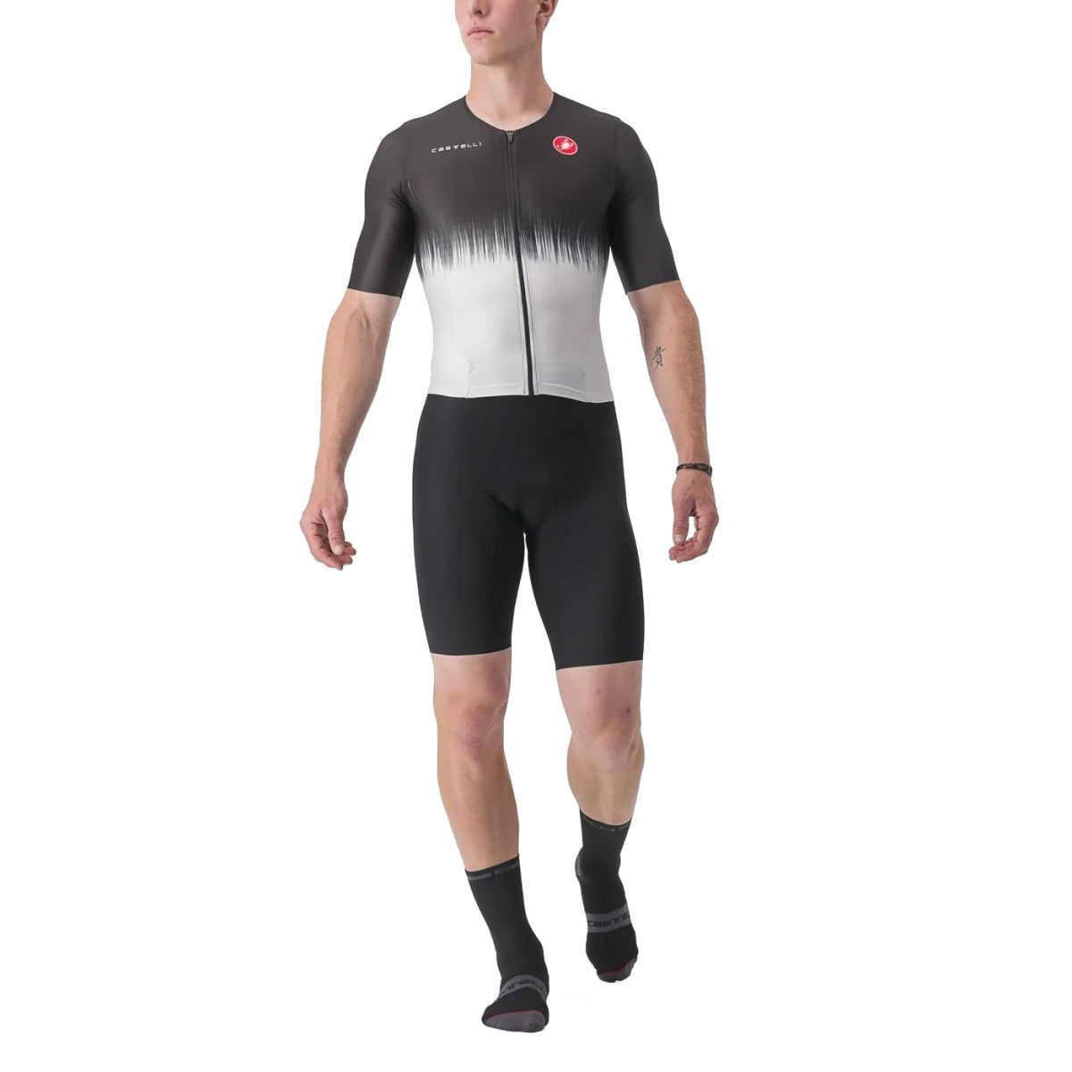 Castelli Sanremo Ultra Speed Suit Black-Silver Grey