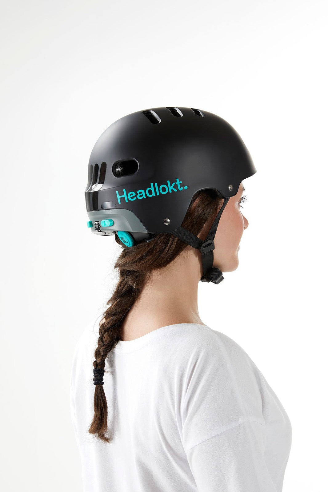 Headlokt Lockable Bike/Scooter Helmet Matte Black