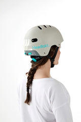 Headlokt Lockable Bike/Scooter Helmet Stone Grey